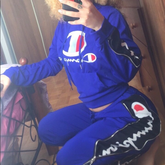 WOMENS CHAMPION TRACKSUIT / Sweater & Pants - Picture 3 of 4